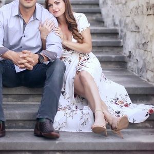 Showpo White Floral Dress